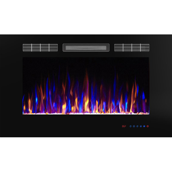 Latitude Run® Crozet Recessed Electric Fireplace Wayfair